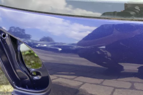 VW Golf 5 V Heckklappe hinten Kofferraumklappe mit Scheibe blau LD5Q (116536)