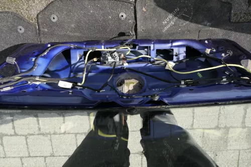 VW Golf 5 V Heckklappe hinten Kofferraumklappe mit Scheibe blau LD5Q (116536)