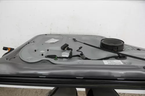 VW Touran 1T3 1T Tür hinten links Fahrerseite grau LD7S United mit Scheibe (116570)