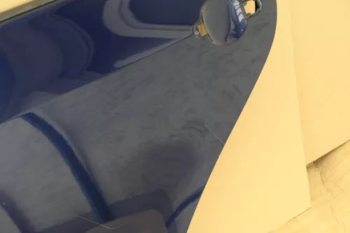 VW Golf Plus 5M Türblatt Tür Blech hinten links blau LD5Q (116590)