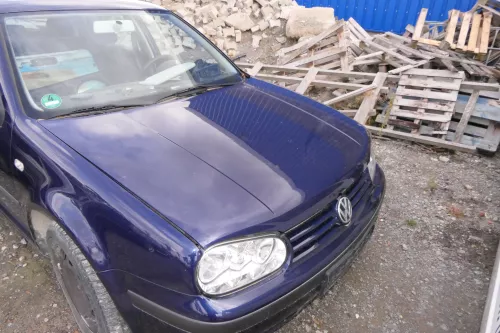 VW Golf 4 Motorhaube Haube Klappe vorne blau LB5N Frontklappe Front