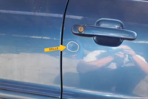 VW Polo 6N 6N2 Tür vorne rechts Beifahrertür 2/3-Türer blau LA5M ohne Anbauteile (117773)