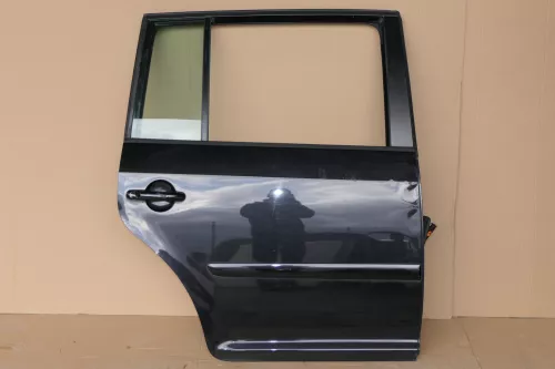 VW Touran 1T 1T3 Tür hinten rechts schwarz LC9Z mit Scheibe Dellen!