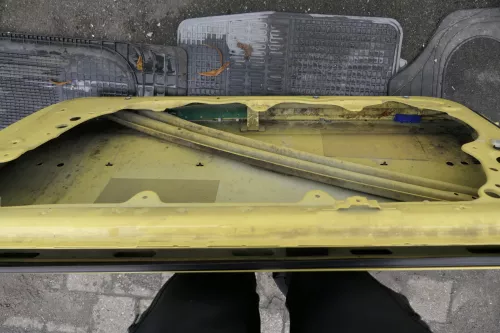 VW Polo 9N 9N3 Tür vorne rechts Beifahrertür gelb LD1B 2/3-Türer (118125)