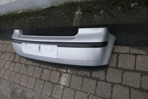 VW Polo 9N 9N3 Stoßstange Heckstoßstange hinten silber LA7W - 99,99 (118138)