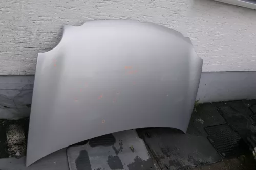 VW Polo 9N Motorhaube KLappe vorne silber grau LA7W bis ca. Bj. 2004 Hagelschade (118252)