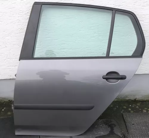 VW Golf 5 V 1K Tür Türblatt hinten links 4/5-Türer grau LA7T mit Scheibe