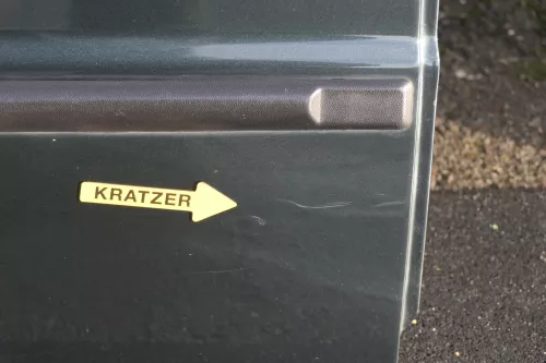 Skoda Fabia 6Y Limousine Stufenheck Tür hinten rechts grün 9572 (118269)