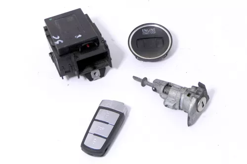 VW Passat 3C Zündschloß Schloß Zündung 1x Schlüssel 3C0905843 Q R Türschloß ## (118537)