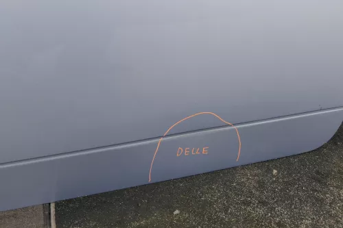 VW Lupo 6E 3L FSI Tür vorne rechts Beifahrertür grau blau LR7U (mechanis Fenster (118744)