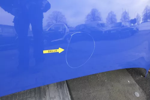 VW Lupo Motorhaube KLappe vorne blau LW5Z -  Dellen (118745)