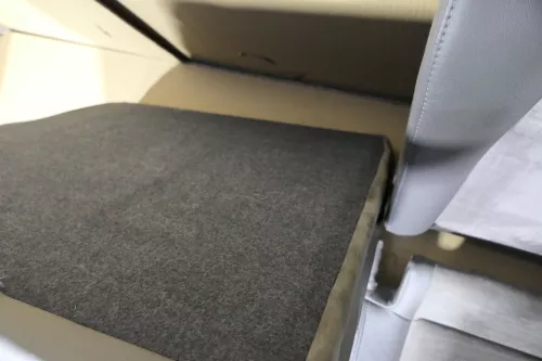 Audi A4 B6 B7 8E Avant Sitz Rückbank Rücksitzbank hinten Leder grau Armlehne (119391)