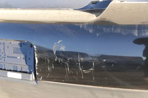 VW Lupo Stoßstange hinten Heckstoßstange Stoßfänger schwaz L041 (120351)