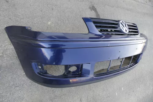 VW Polo 6N2 Stoßstange vorne Frontstoßstange Stoßfänger blau LB5N mit Grill (120366)