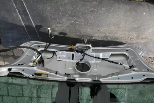 VW Polo 6R 6C Heckklappe Kofferraumklappe Klappe Scheibe grau silber LA7W (120577)