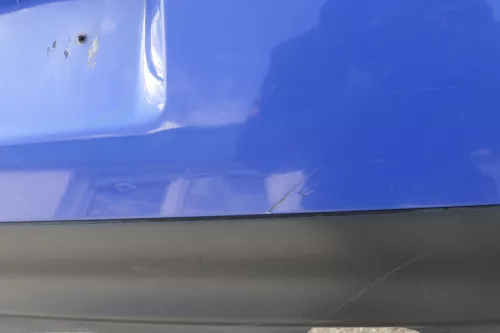 VW Golf 4 Limousine Stoßstange hinten Heckstoßstange Stoßfänger blau LA5C (120769)