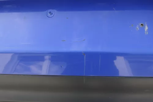 VW Golf 4 Limousine Stoßstange hinten Heckstoßstange Stoßfänger blau LA5C (120769)