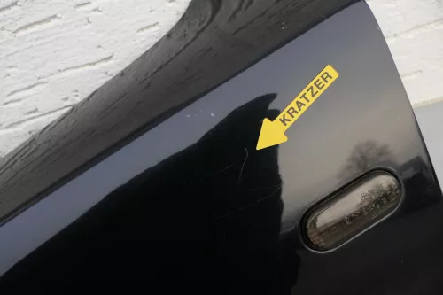 VW Passat 3B Kotflügel vorne links schwarz LC9Z metallic DELLE (120821)