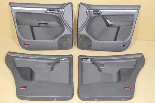 VW Touran 4x Türverkleidung Verkleidung Tür vorne +hinten links anthrazit 120961