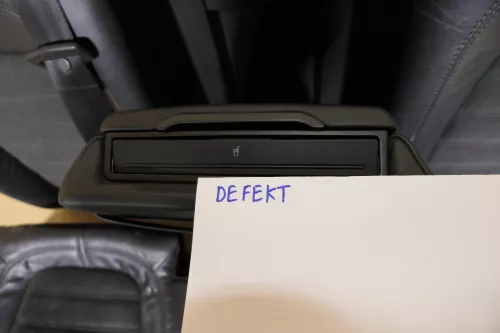 VW Passat 3C Kombi Sitz Rückbank Rücksitzbank Sitze Leder schwarz Lehne (120976)