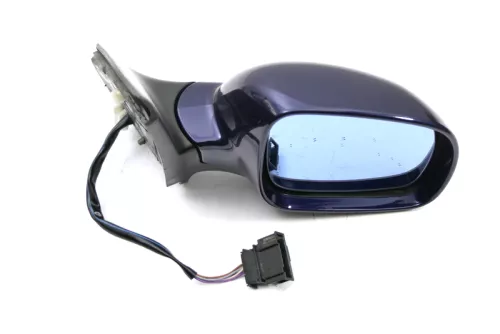 VW Golf 4 Bora elektrischer Spiegel vorne rechts Außenspiegel Blau LB5N indigo