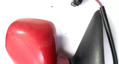 VW Golf 4 Bora elektrischer Spiegel vorne rechts Außenspiegel Rot LP3G (121123)