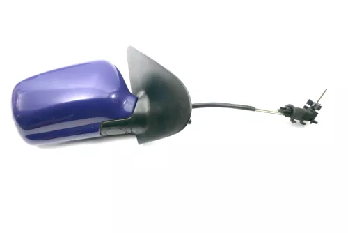 VW Polo 6N manueller manuell Spiegel Außenspiegel rechts Blau LD5D (121139)