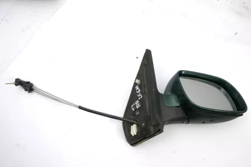 VW Bora Golf 4 Manueller Spiegel Außenspiegel rechts Grün LC6M mit Glas