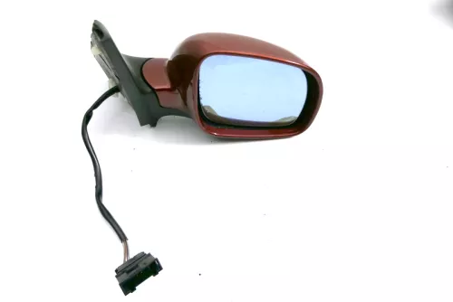 VW Bora Golf 4 elektrischer Spiegel Außenspiegel rechts mit Glas Rot LC3K