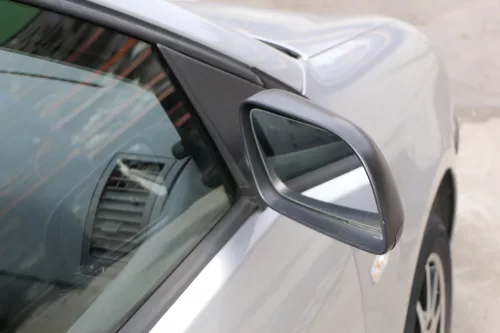 VW Polo 9N 9N3 manueller Spiegel Außenspiegel rechts vorne Schwarz matt (121233)