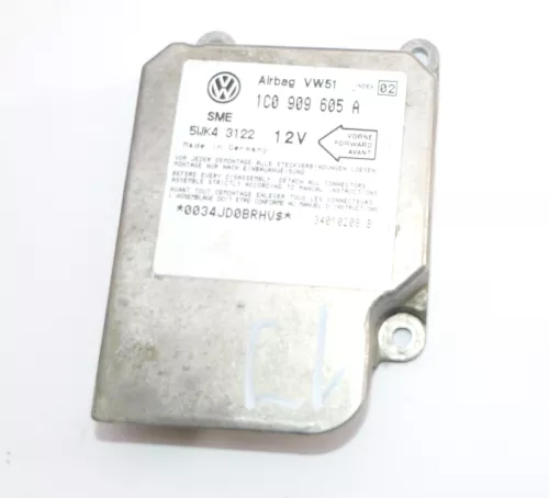 VW Golf 4 Bora T5 Steuergerät Airbag Airbagsteuergerät 1C0909605A Index 02