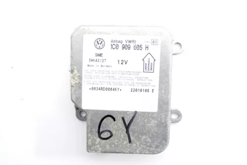 Skoda Fabia Steuergerät Airbag Airbagsteuergerät 1C0909605H Index 01