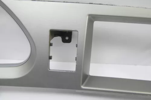 Audi A6 4F Tacho Tachometer Abdeckung Verkleidung silber Blende (122265)