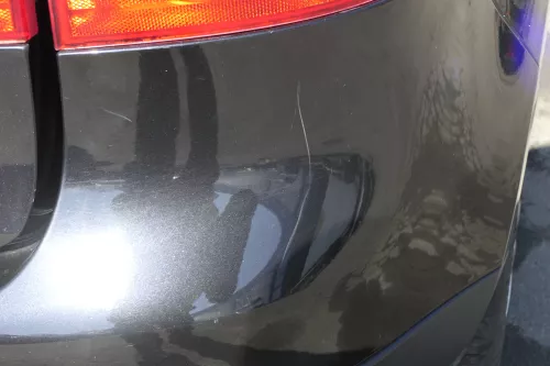 VW Golf 5 1K Limousine Stoßstange hinten Heckstoßstange schwarz LC9Z PDC (122563)