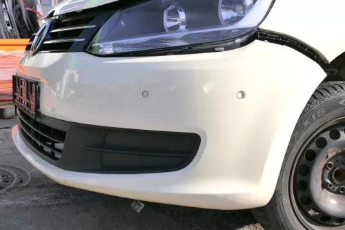 VW Sharan 7N Stoßstange vorne Frontstoßstange gelb Taxi elfenbein L115(ohneGrill (122598)