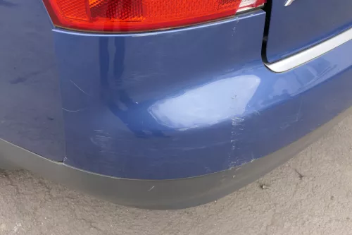 Audi A4 8E B6 Limousine Stoßstange hinten mit Spoiler blau LZ5W (122687)