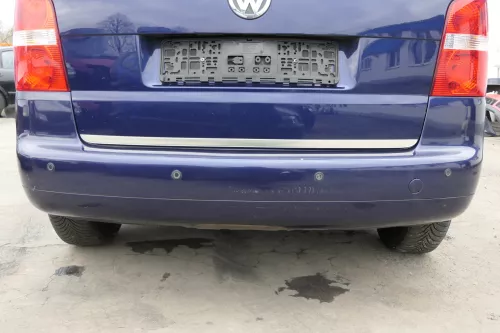 VW Touran 1T Stoßstange hinten Heckstoßstange Stoßfänger blau LB5N Einparkhilf