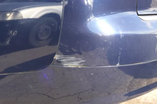 Audi A4 8E B6 Limousine Stoßstange hinten mit Spoiler blau LZ5J (122913)