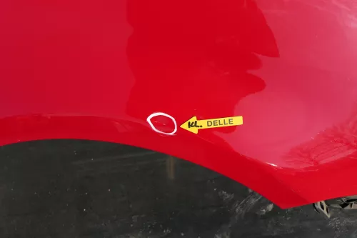 VW Touran 1T Kotflügel vorne rechts rot LY3D 1T0821022A ca.2003-2006 (123005)