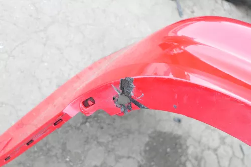 VW Touran 1T Stoßstange hinten Heckstoßstange Stoßfänger rot LY3D Tornadorot (123051)