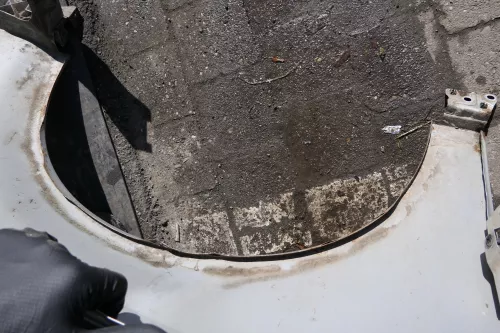 Audi A4 8E B6 Kotflügel vorne links grau silber LY7W (123092)