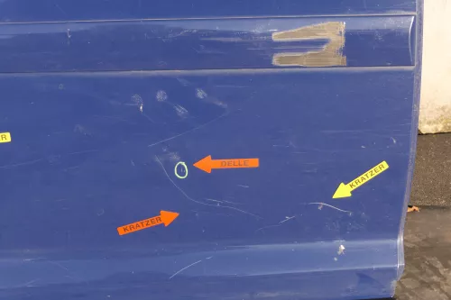 VW Touran 1T3 1T Tür hinten rechts Beifahrerseite blau LL5M (123212)