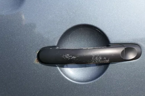 VW Caddy 3 2k Beifahrertür Tür hinten links grau LD7U Scheibe Schiebetür (123248)