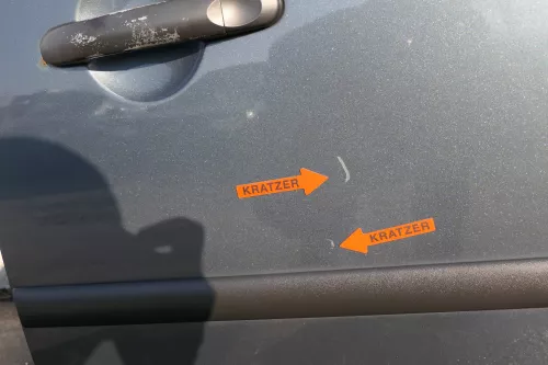 VW Caddy 3 2k Beifahrertür Tür hinten links grau LD7U Scheibe Schiebetür (123248)