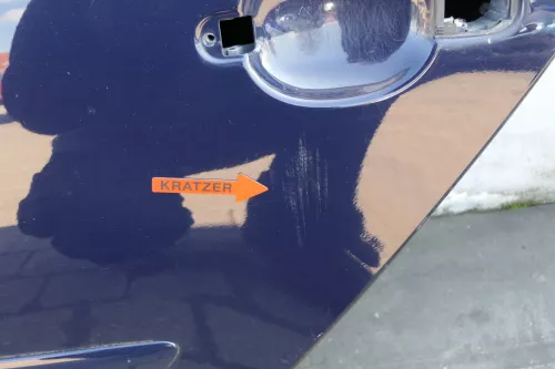 VW Golf 5 V 1K Tür Türrahmen hinten links 4/5-Türer grau blau LA5G (123355)