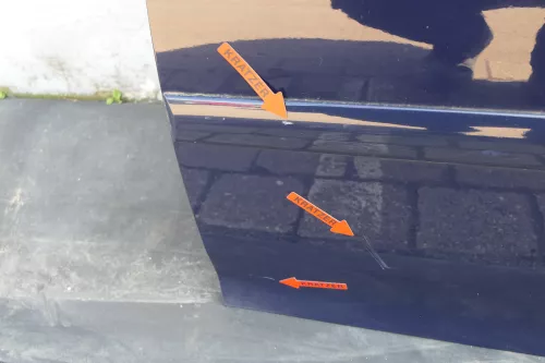 VW Golf 5 V 1K Tür Türrahmen hinten links 4/5-Türer grau blau LA5G (123355)