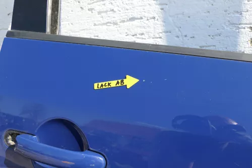 VW Touran 1T3 1T Tür vorne rechts Beifahrertür blau LL5M ohne Anbauteile (123360)