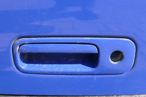 VW Polo 6N2 Heckklappe Klappe hinten Kofferraumklappe blau LA5C - ohne Anbauteil (123365)