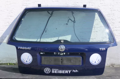 VW Passat 3B Kombi Variant Heckklappe Klappe hinten mit Scheibe blau LA5E mari