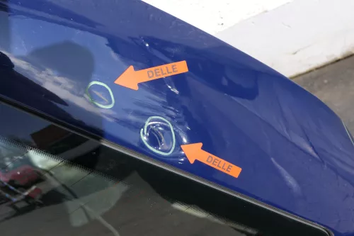 VW Passat 3B Kombi Variant Heckklappe Klappe hinten mit Scheibe blau LA5E mari (123367)